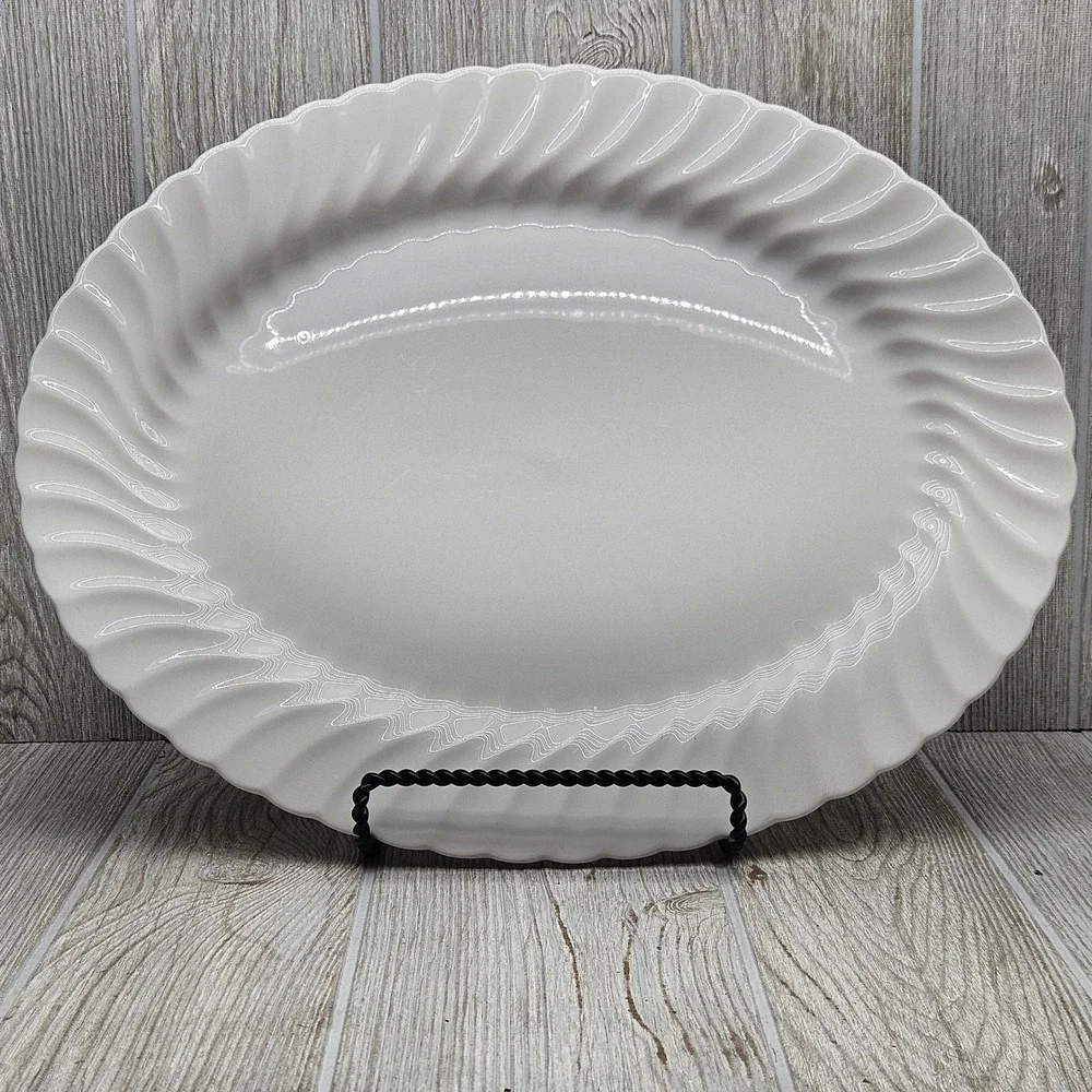 Johnson Brothers Regency White Swirl Ironstone 15